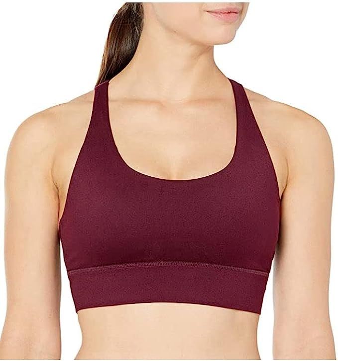 Core 10 Women's All Day Comfort Strappy Longline Yoga Sports Bra with Removable Cups | Amazon (US)