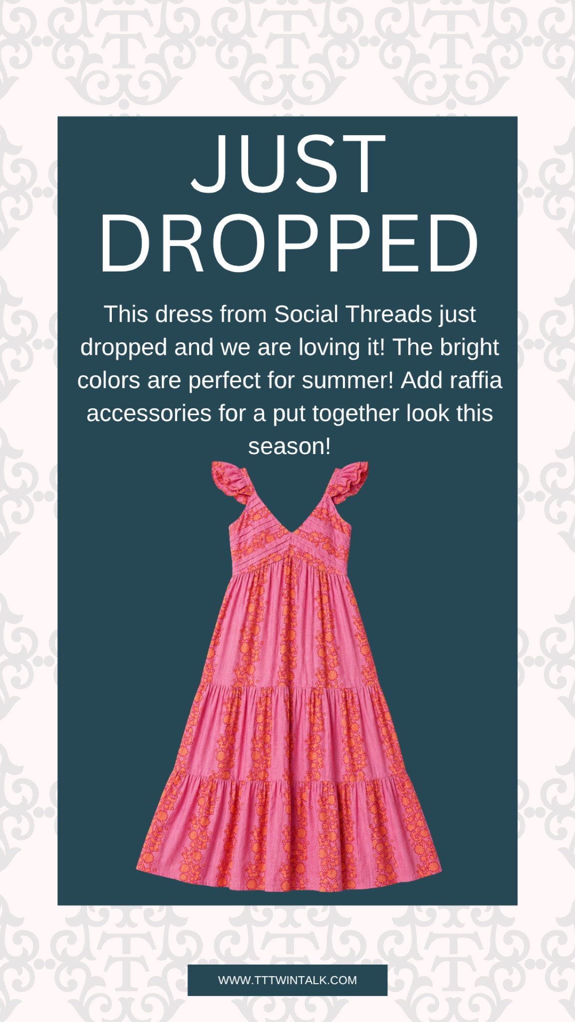 This dress from Social Threads just dropped and we are loving it! The bright colors are perfect for summer! Add raffia accessories for a put together look this season!

#LTKOver40 #LTKSeasonal #LTKMidsize