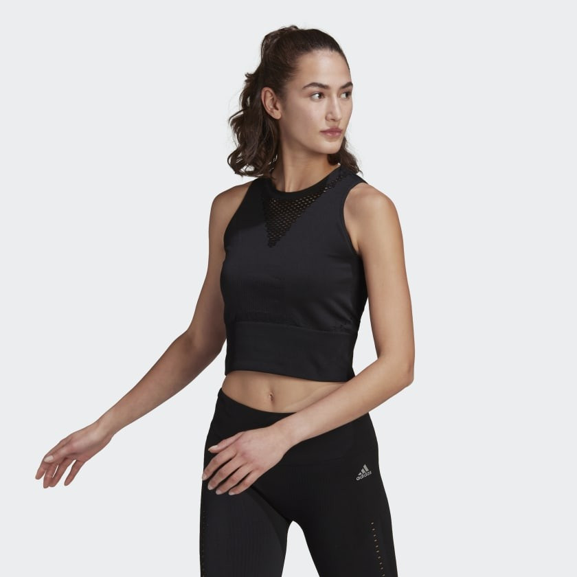Run Fast AEROKNIT Running Crop Top | adidas (US)