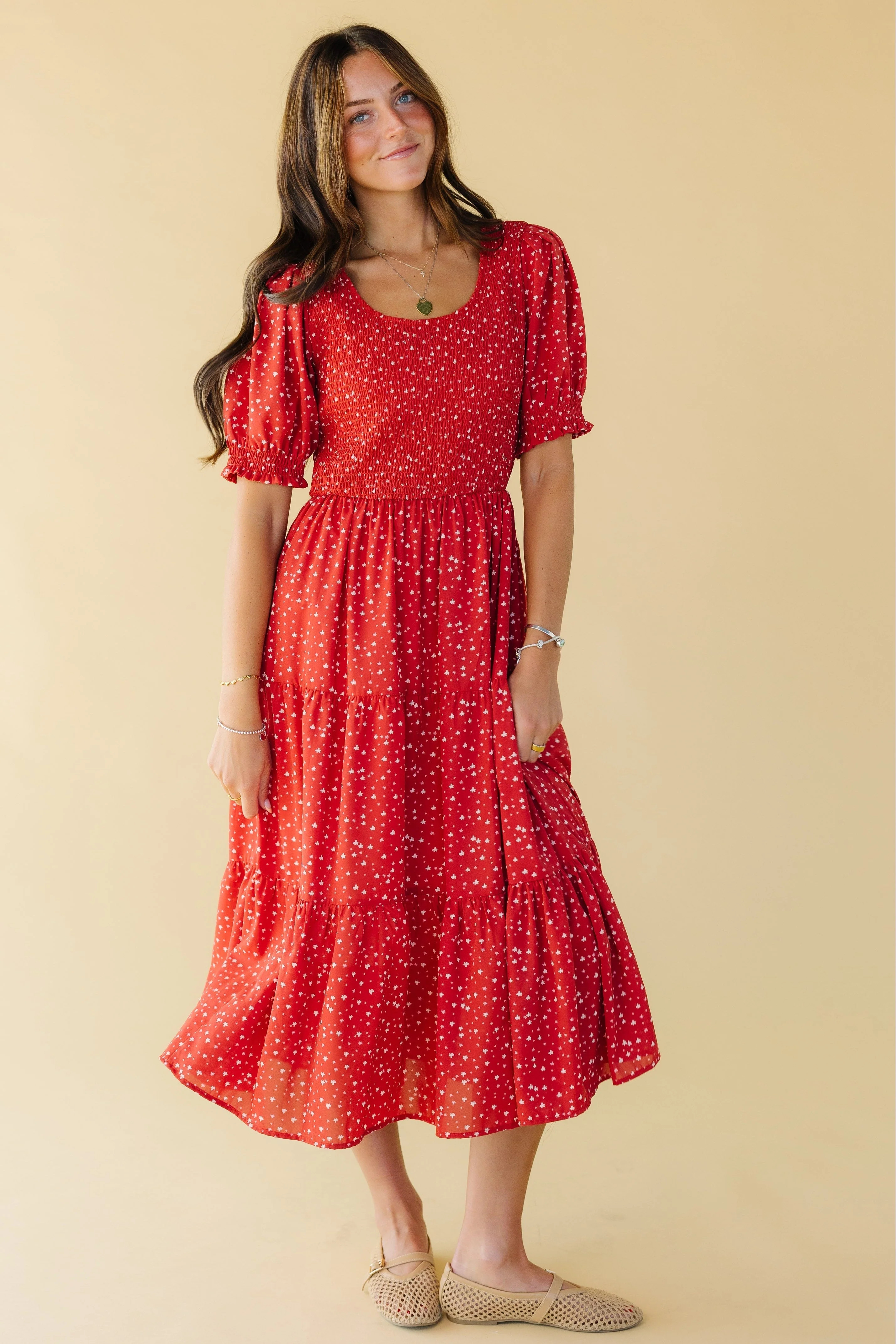 Modest Brass & Roe Alison Smocked Dress | Called To Surf