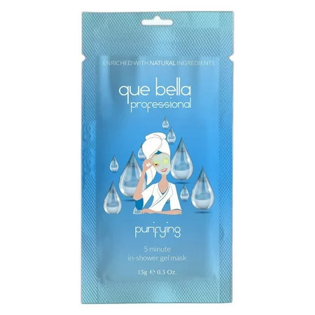 Que Bella Professional In Shower Gel Mask Facial Treatment 0.5oz pack of 1 | Walmart (US)