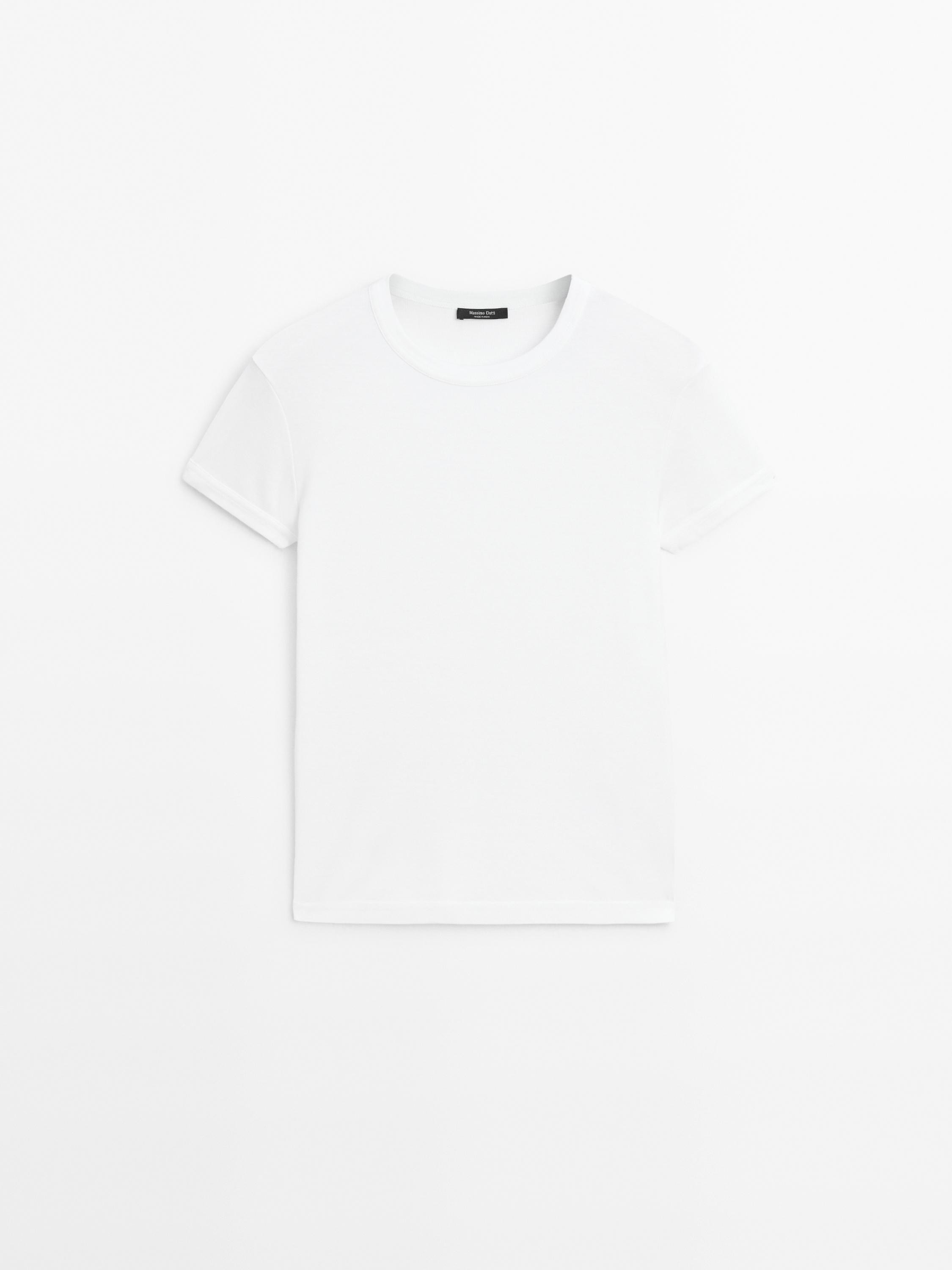 100% cotton short-sleeve T-shirt | Massimo Dutti US