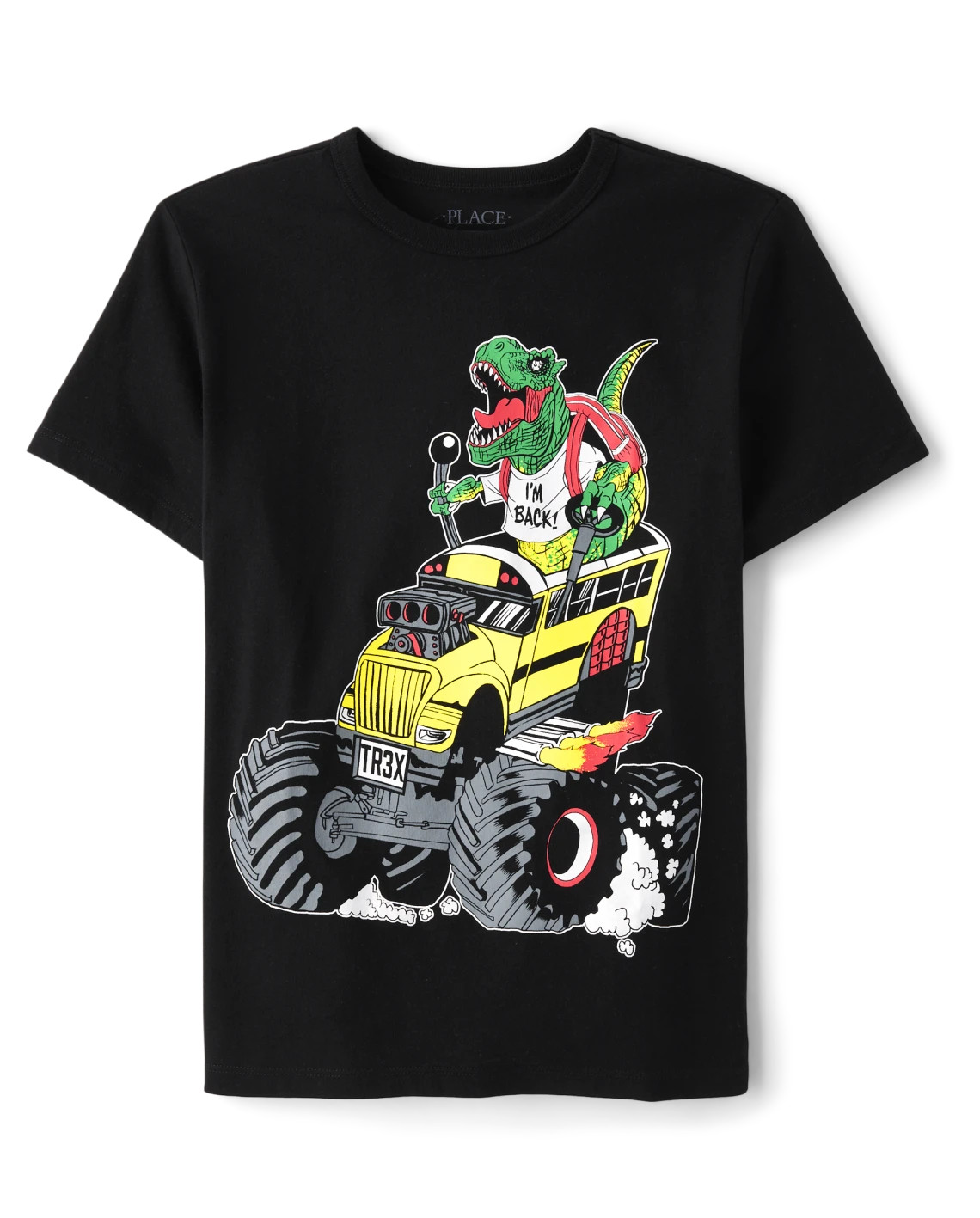 Boys Dino Monster Truck Graphic Tee - black | The Children's Place