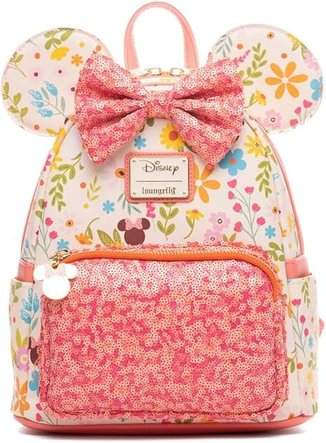 Loungefly Disney Minnie Mouse Springtime Sequins Womens Backpack | Amazon (US)