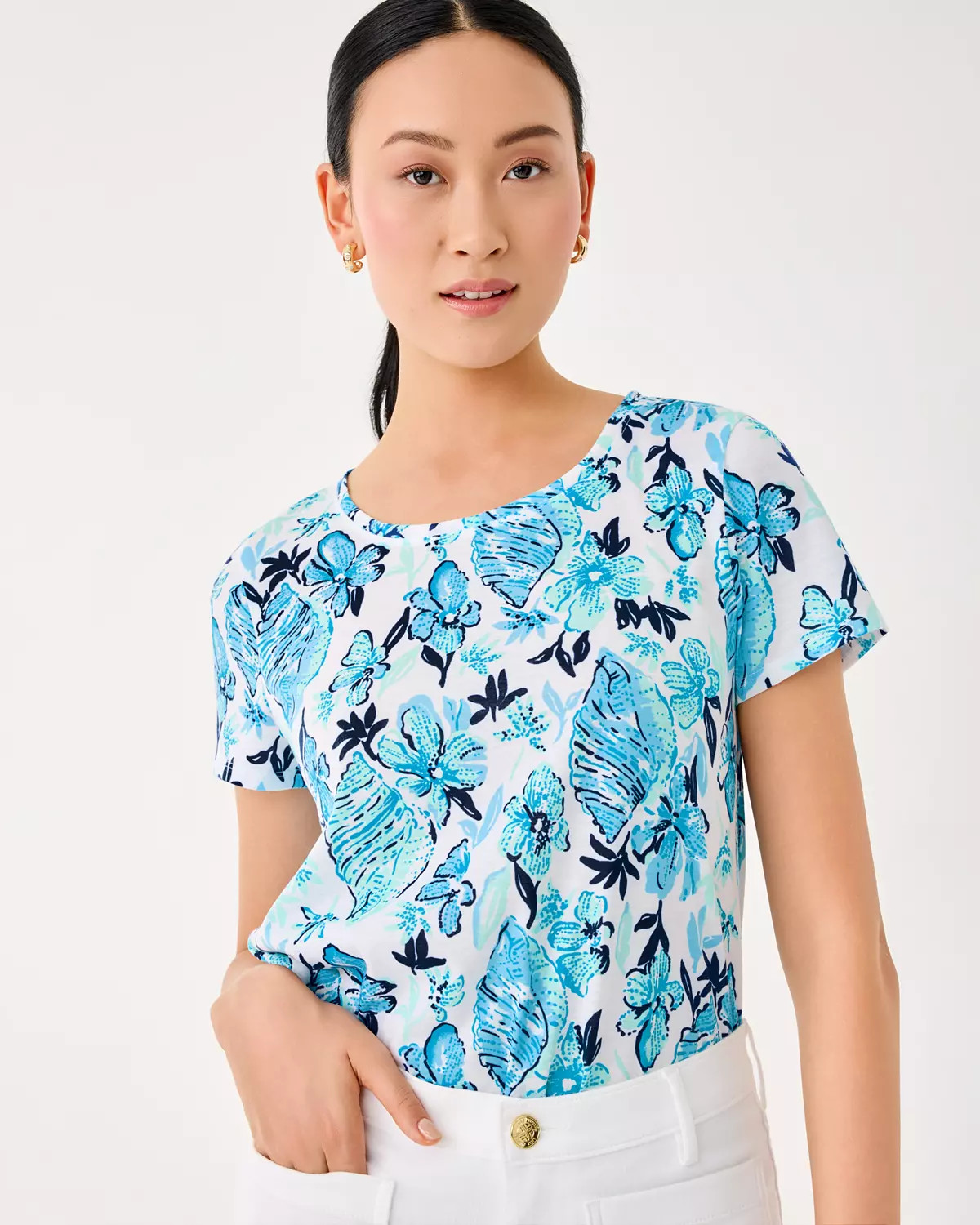 Etta Scoop Neck Top | Lilly Pulitzer