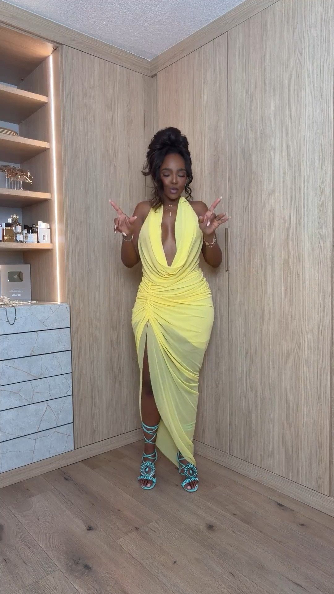 Hi babes ✨ Scroll to shop this stunning statement dress 💛

The draped fit, bold color, and flattering silhouette make this one of those dresses that instantly turns heads. It’s elegant, sexy, and perfect for those moments when you want your outfit to do all the talking with minimal styling effort.

Perfect for vacation dinners, weddings, birthday celebrations, girls night, or summer events.

📏 Measurements: 5’4”, 140 lbs, 34D bust, 27” waist, 40” hips  
Wearing a size Small

#LTKootd #LTKgrwm #LTKPetite