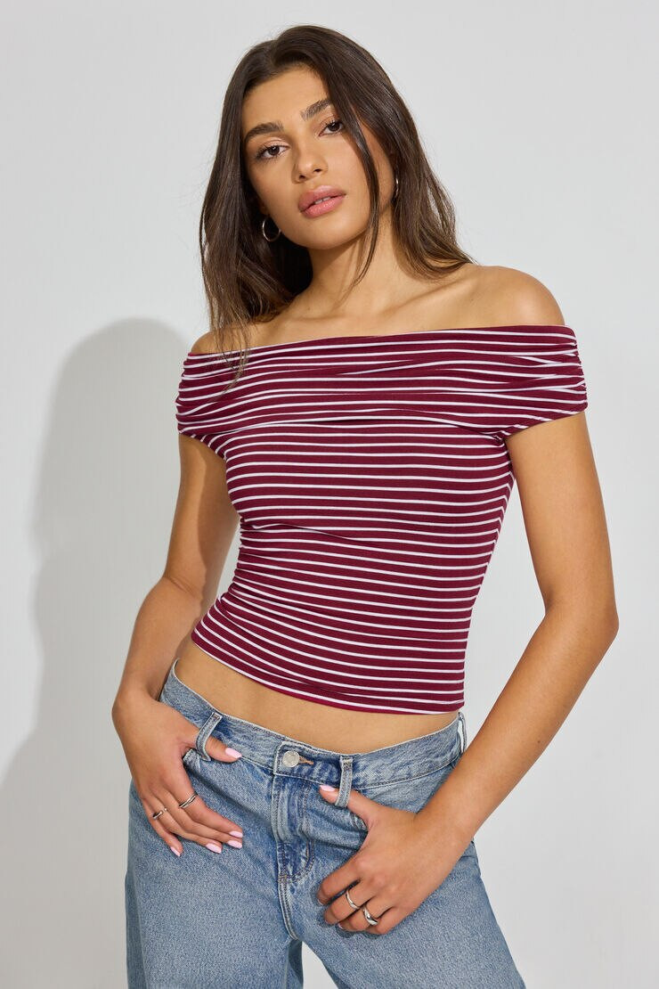 Smooth Off Shoulder Top | Garage Clothing
