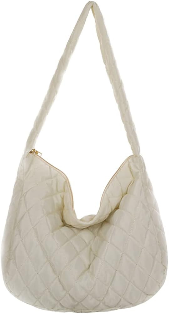 YFGBCX Quilted Tote Bags for Women Lightweight Quilted Padding Shoulder Bag Down Cotton Padded La... | Amazon (US)
