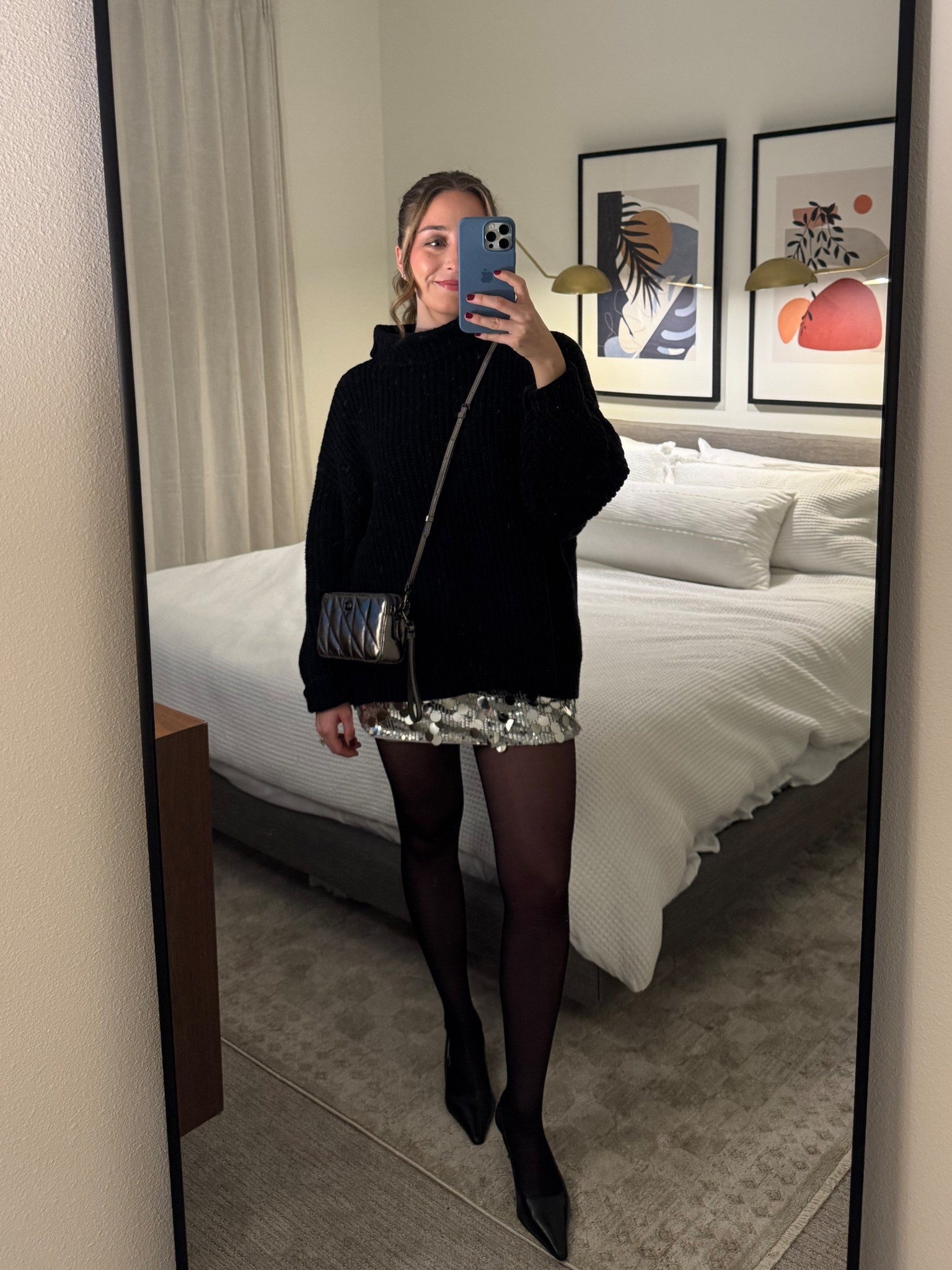 Outfit inspo for New Year’s Eve🪩🥂Wearing size s skirt, xs sweater and shoes tts

new years eve outfit, new years eve outfits, nye outfit, outfit ideas, festive outfits 

#LTKootd #LTKHoliday #LTKgrwm