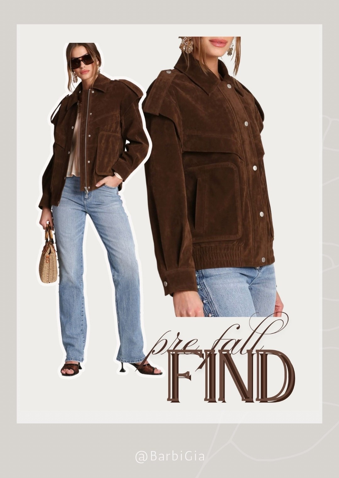Suede statement jacket for fall 2026 by BarbiGia. Jeans and top date night outfit idea. Fall date night. Statement unique jacket Nsale

#LTKootd #LTKSeasonal #LTKSaleAlert