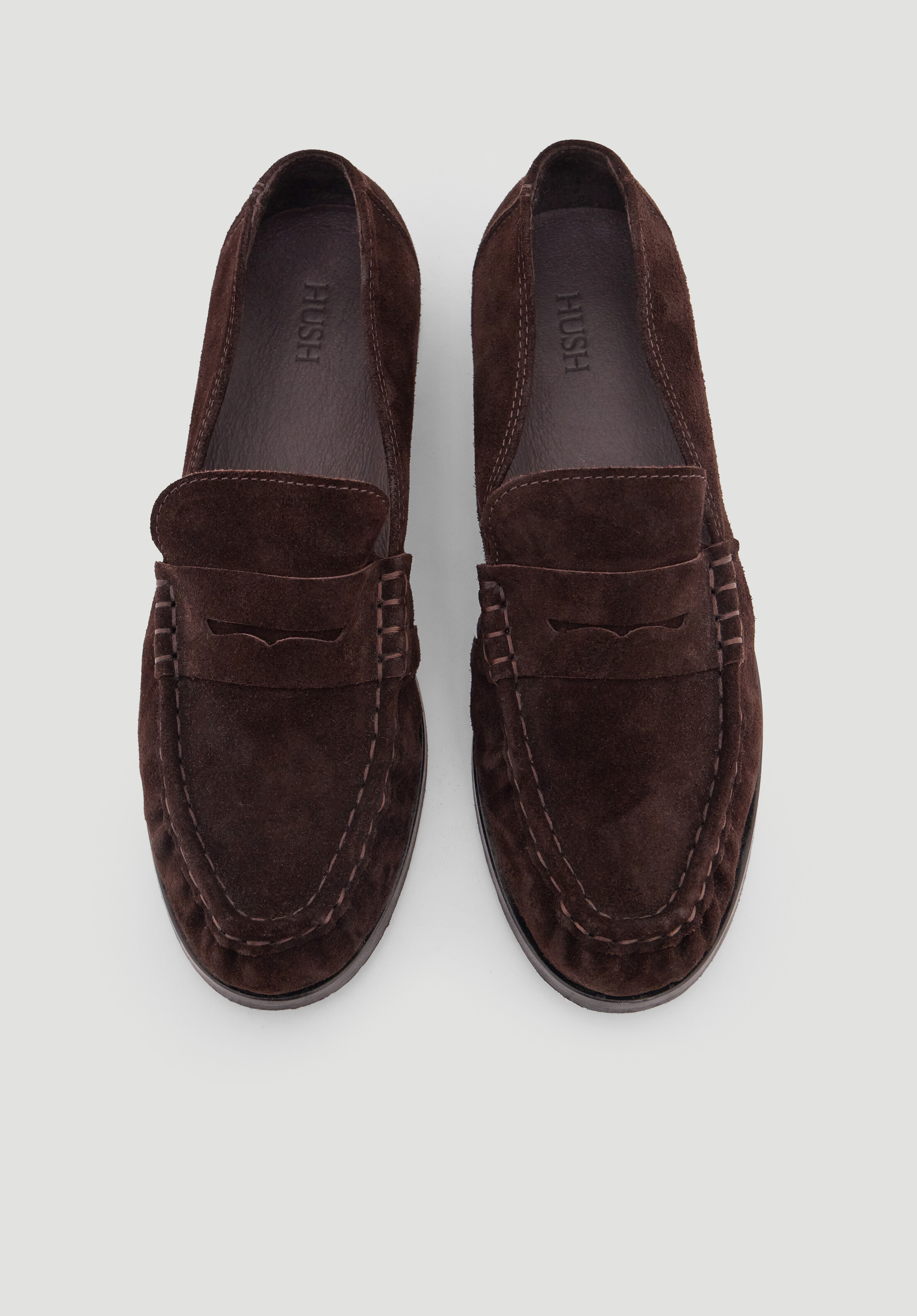 Suede Almond Toe Loafers | Hush UK
