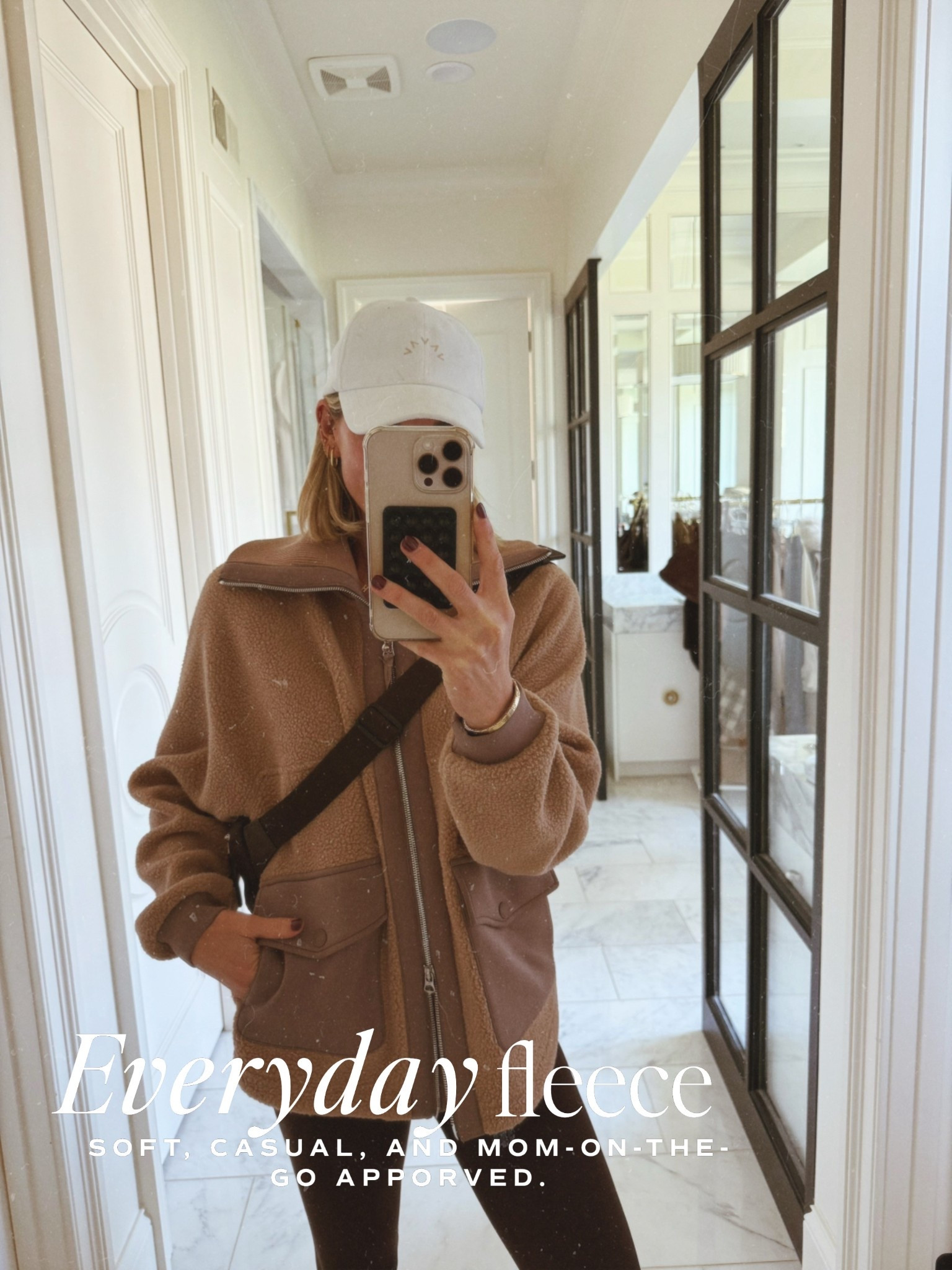 A great everyday fleece jacket - I'm wearing size small 

School drop off outfit 