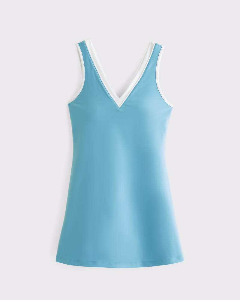 Women's YPB sculptLUX V-Neck Mini Dress | Women's Active | Abercrombie.com | Abercrombie & Fitch (US)