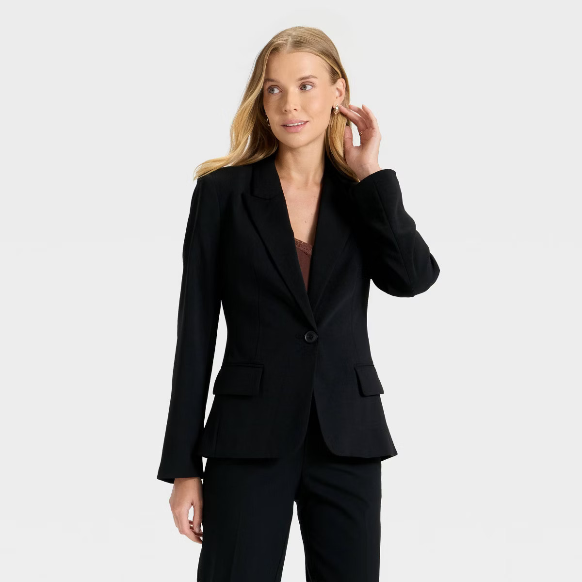 Women's Signature Crepe Fitted Blazer - A New Day™ | Target