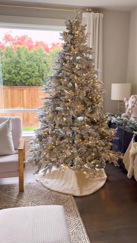 Unboxing my new Christmas tree! King of Christmas flocked Christmas tree with LED lights, 8 foot long, cable knit tree skirt and stockings from Target 

#LTKhome #LTKHoliday #LTKHolidaySale