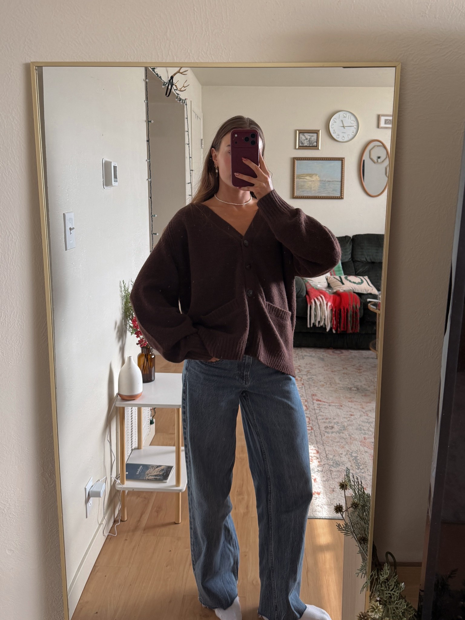 sweater season🤩🤍 wearing small sweater and 25 jeans! 