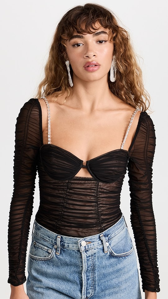 Power Mesh Long Sleeve Top | Shopbop