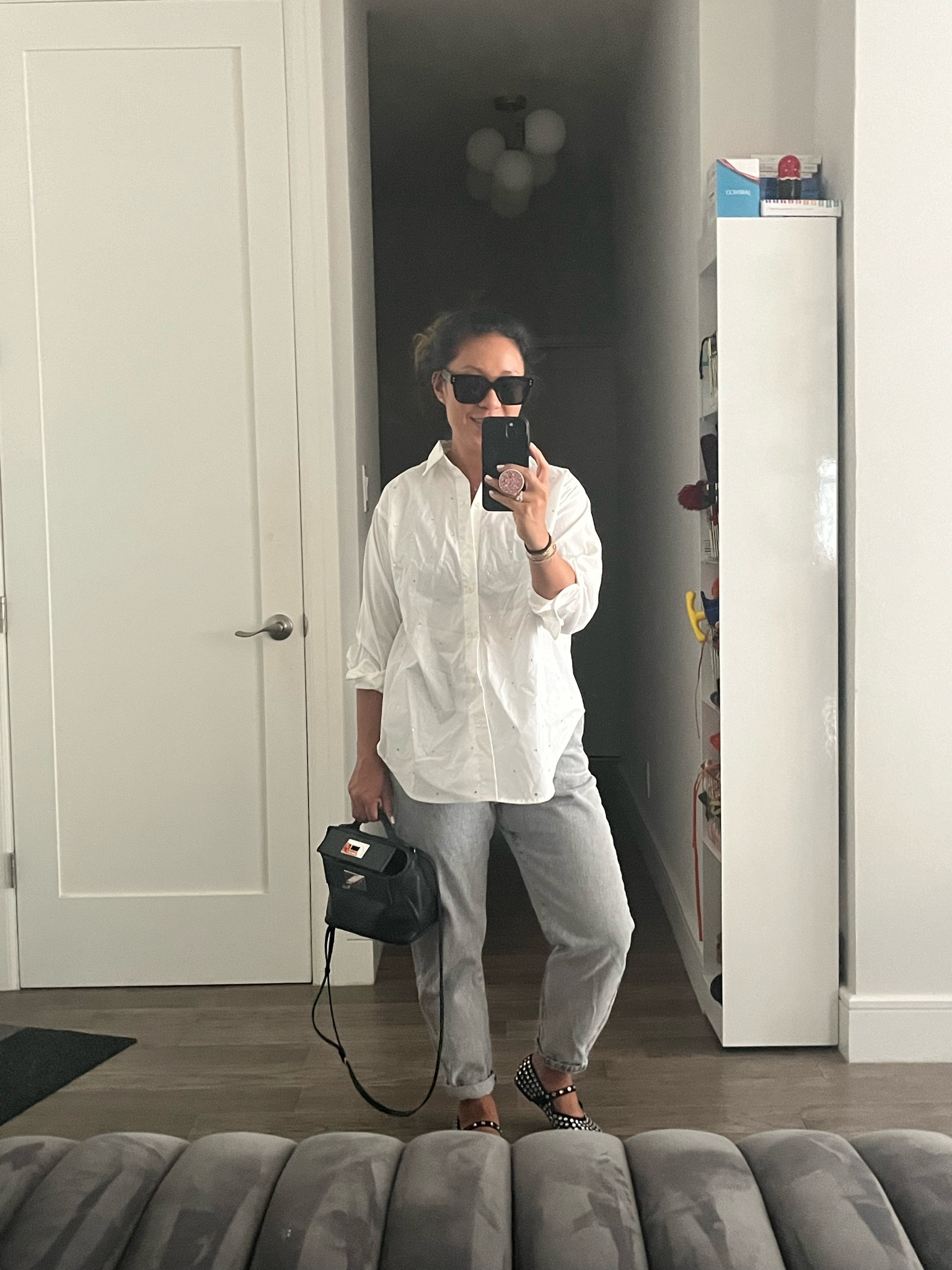 Crisp white shirt with a twist. This one has a little sparkle. I’m wearing an xxs. The price point is amazing. I’m wearing a six in the shoes.

#LTKTravel #LTKShoeCrush #LTKWorkwear