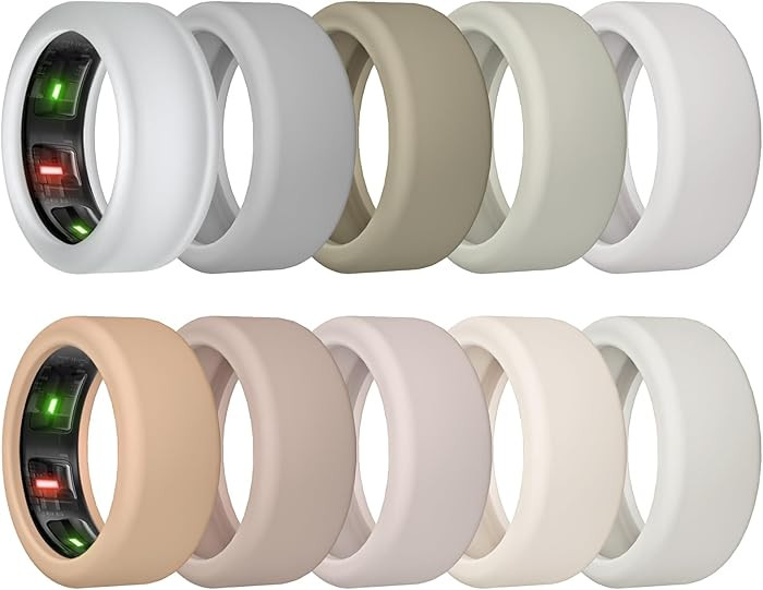 10 Pack Ring Cover Compatible with Oura Ring Gen 4/Ceramic, Oura Ring Gen 3, Anti-Scratch Elastic... | Amazon (US)
