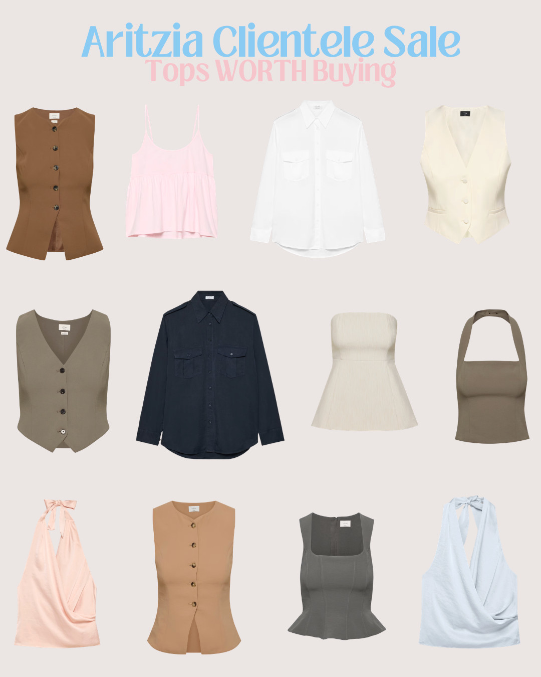 The Aritzia Clientele Sale tops actually worth buying 🤍✨

If I’m shopping the sale, these are the pieces I’m adding to cart first—timeless tops made from quality materials like wool, cotton, linen, and elevated natural blends that feel expensive and last beyond one season.

Think effortless basics, chic layering pieces, breathable linens, and polished staples you can style year-round. Even better? Many styles are up to 70% OFF right now 👀

These are the wardrobe staples that make getting dressed feel easy.

Shop the best Aritzia Clientele Sale tops ↓ 

 #LTKcanada #LTKsummer #LTKsale
