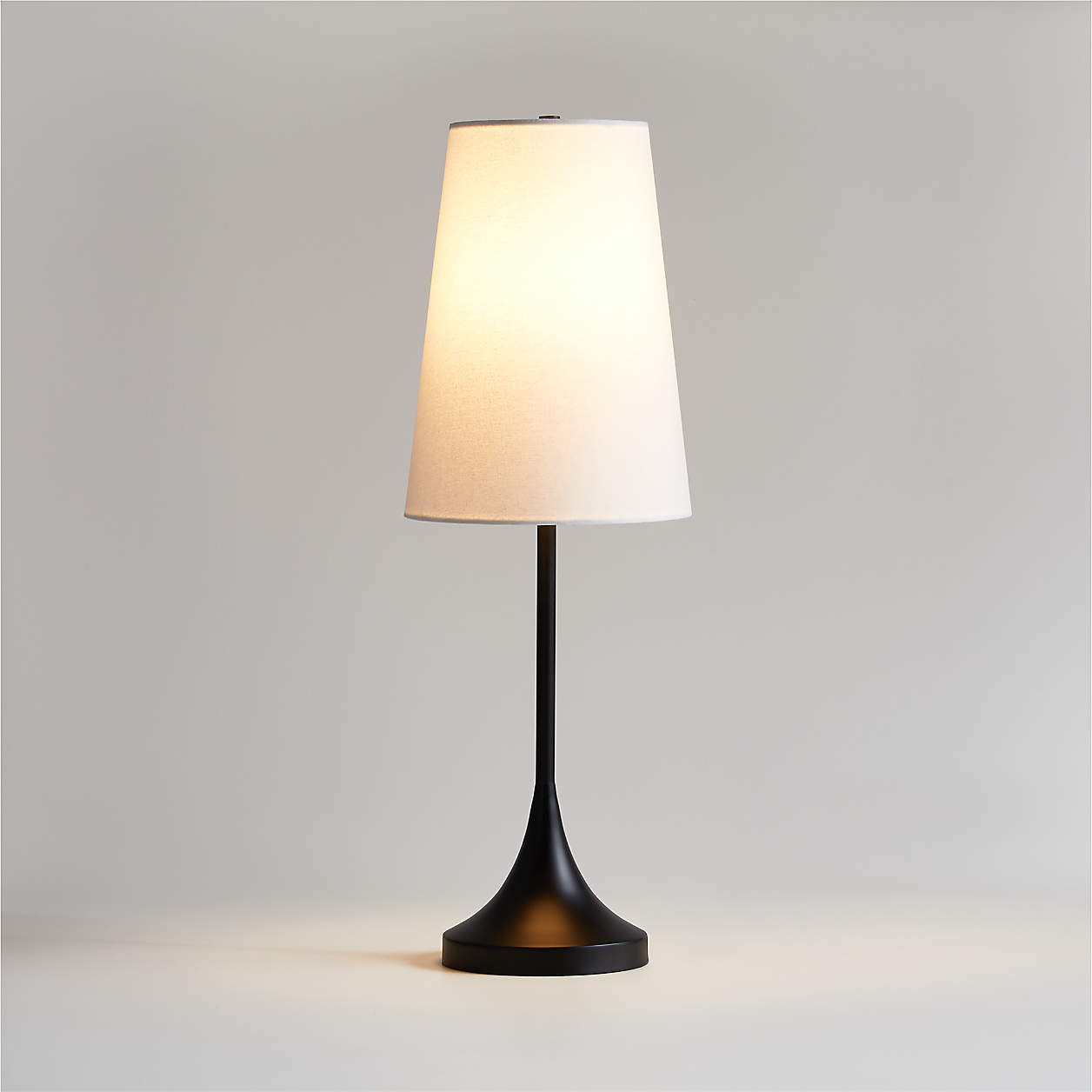 Seguin Brushed Brass Metal Table Lamp + Reviews | Crate & Barrel | Crate & Barrel