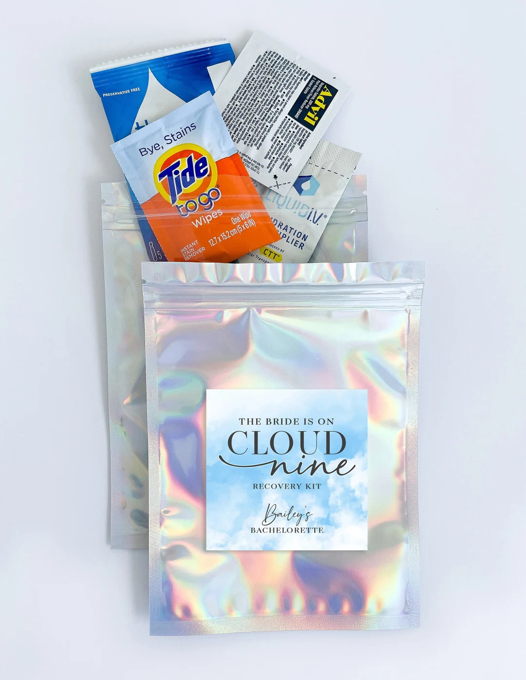 On Cloud Nine Recovery Kit Bags and Stickers, Bachelorette Party Hangover Kit, Recovery Kit, Bach... | Etsy (US)
