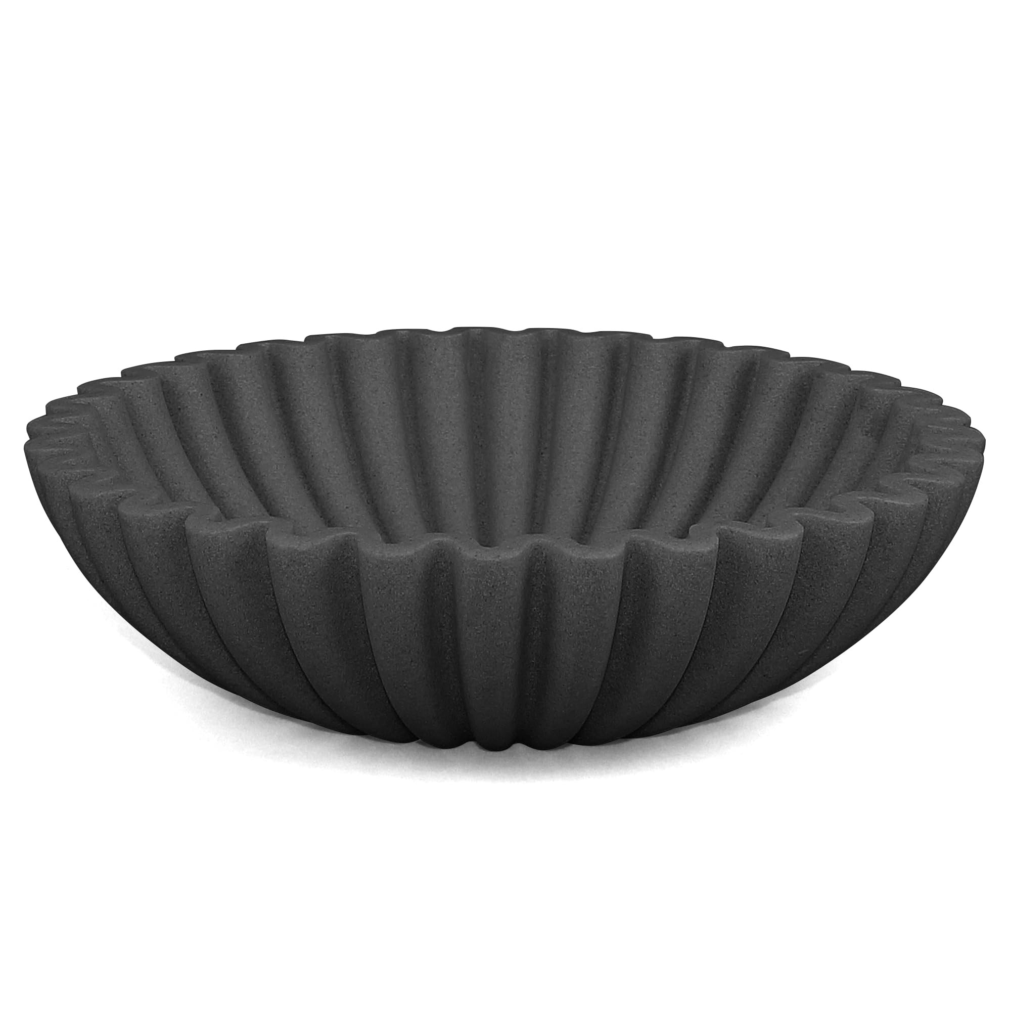 Ruffle Decorative Bowl, Large Fruit Bowl for Kitchen Counter, Stylish Key Bowl for Entry Table, H... | Amazon (US)