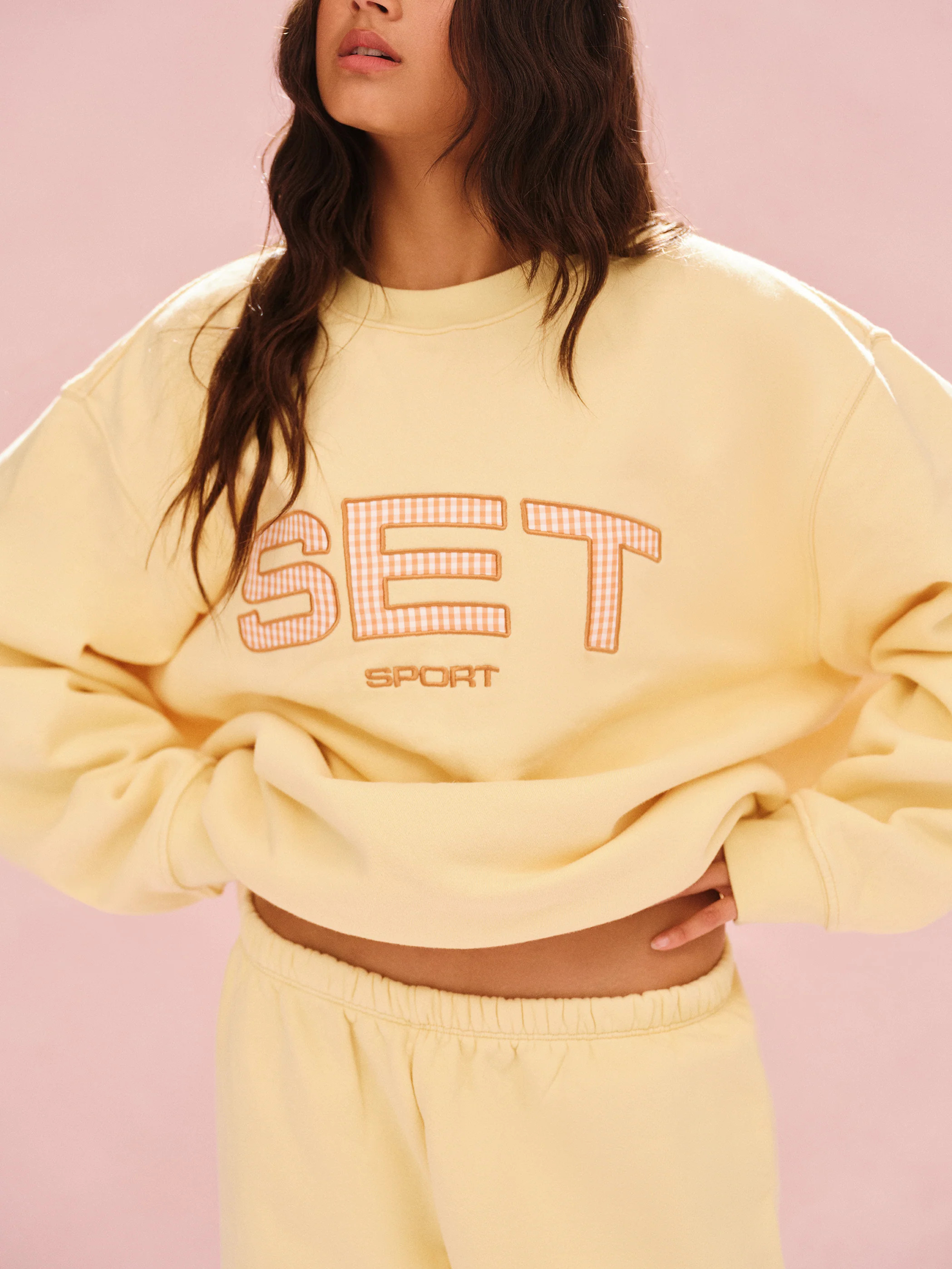MIDWEIGHT SWEATS STAPLE SET CREWNECK - ORANGE SODA | SET Active
