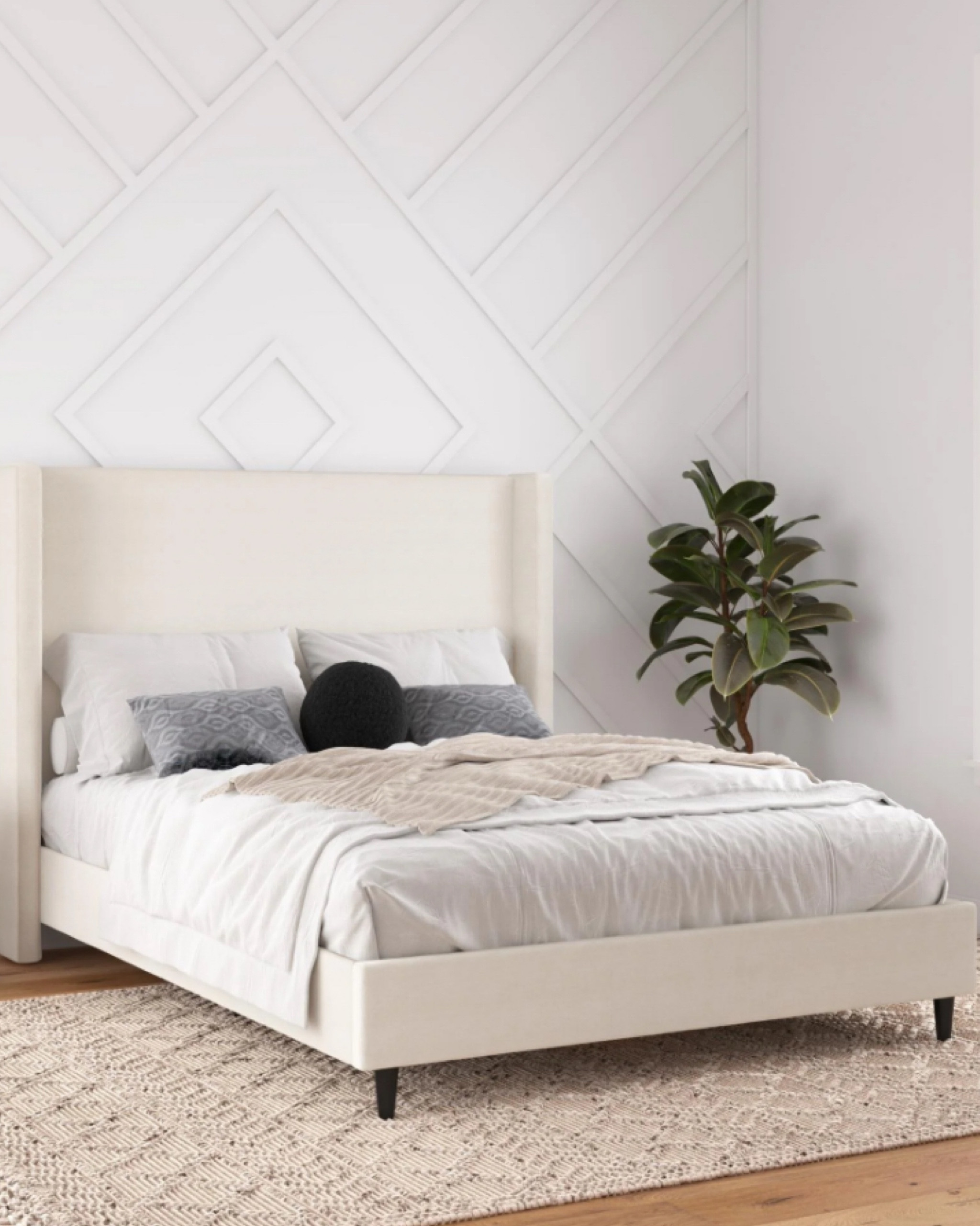 Wingback Headboard Walmart Bed. Bedframe  

#LTKHome