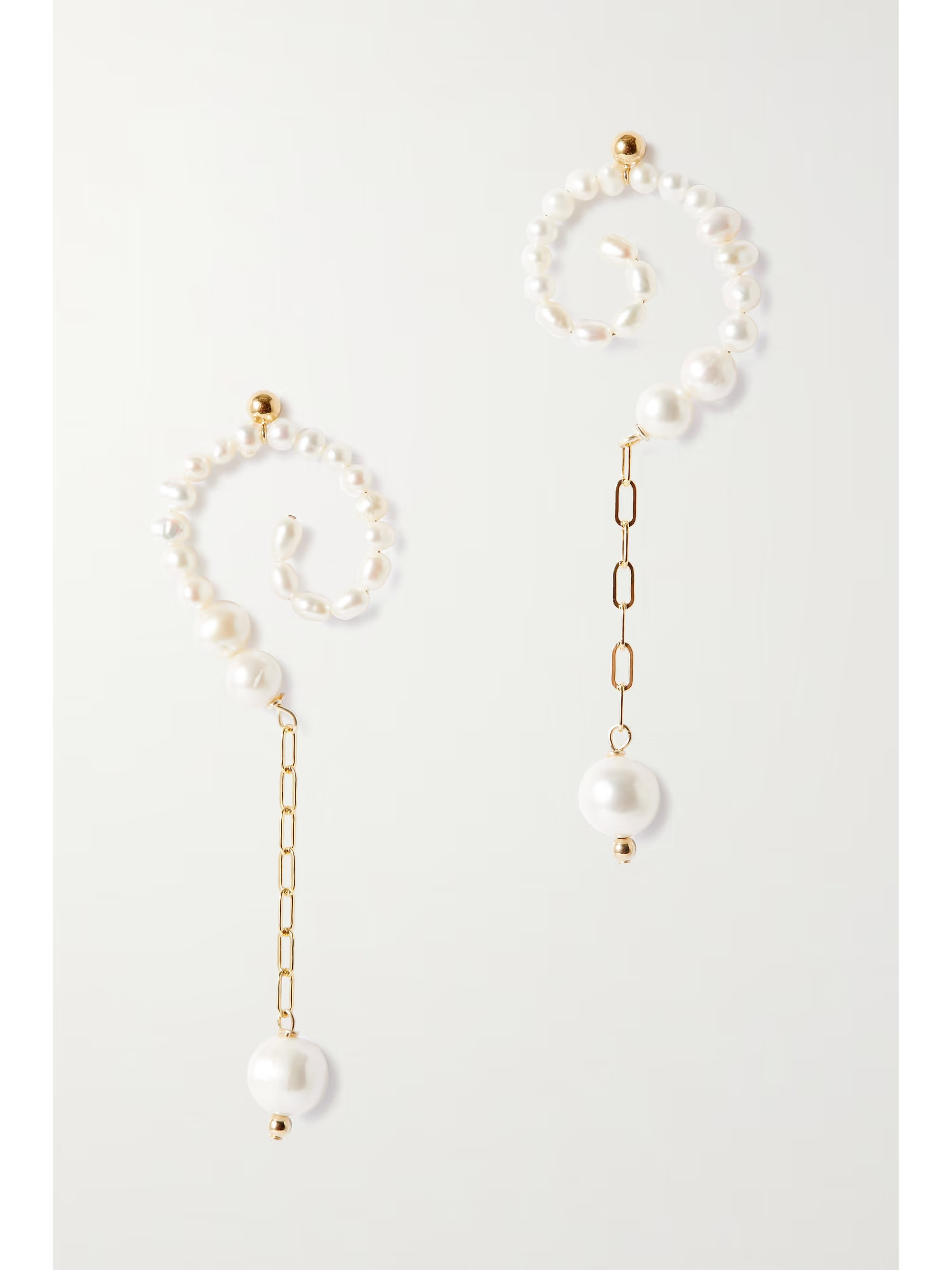 Anafi gold pearl earrings | NET-A-PORTER (US)