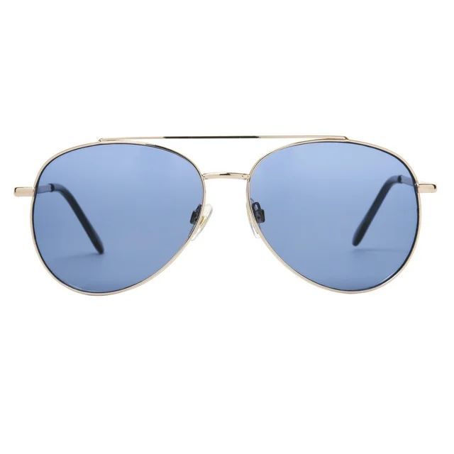 Time and Tru Women's Aviator Teal Sunglasses | Walmart (US)