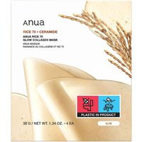 Anua Rice 70 Glow Collagen Mask (4 Sheets) 38g | Cult Beauty