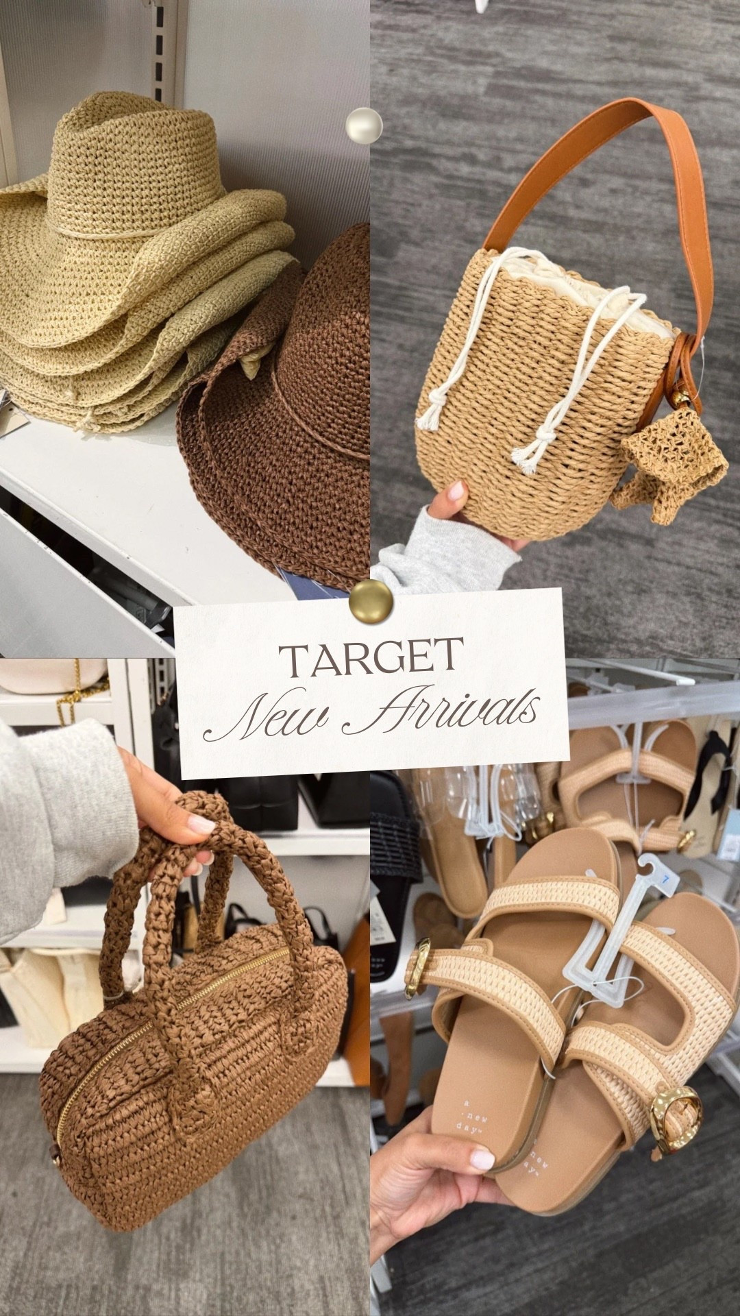 Target new crochet straw  accessories and shoes for spring and summer 🤎 

#strawhat #strawbags #sandals #westernhat #beachhat #resortwear #strawshoes #raffia #woven #target #targetfashion #newarrivals #springfashion #summerfashion

#LTKootd #LTKTravel #LTKSeasonal