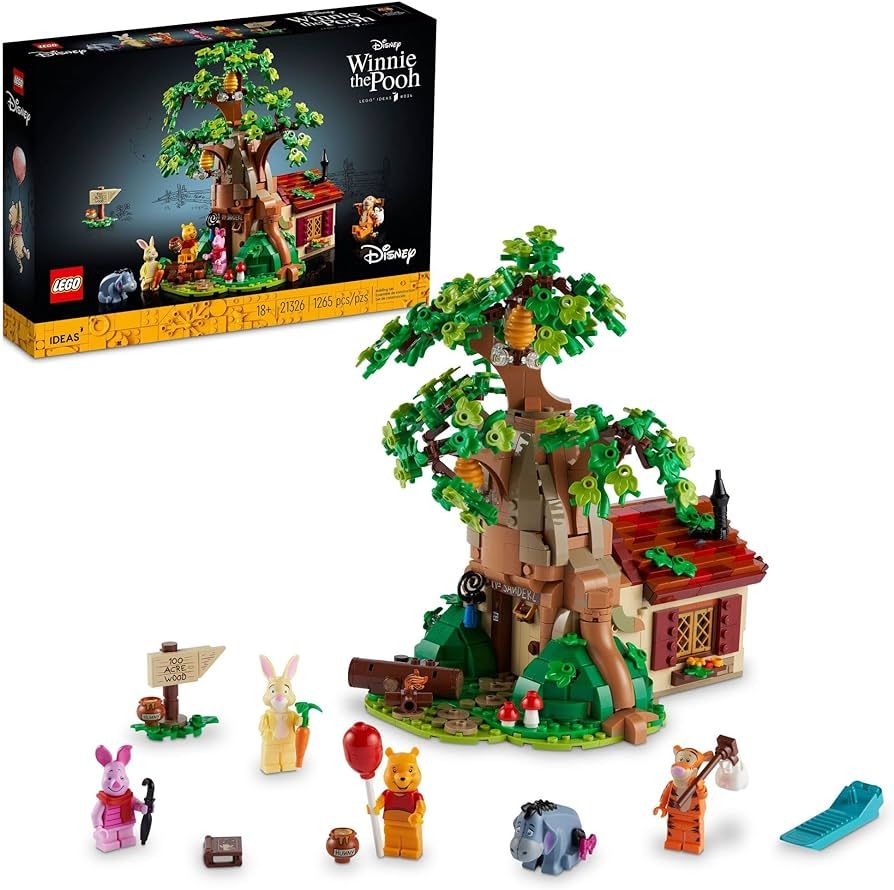 LEGO Ideas Disney Winnie The Pooh 21326 Building Set - Home Décor Collectible Gift with Piglet M... | Amazon (US)
