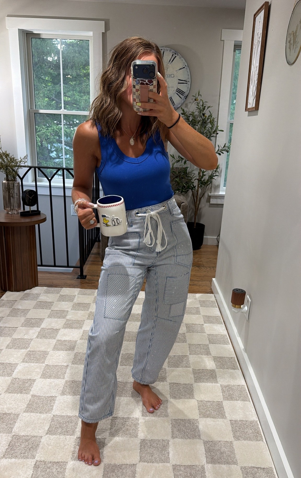 WORK OOTD 🧳✨
pants: small 
Top: small 
Miranda Frye Necklace code: Hannahjo for a discount!

#LTKootd #LTKmomlife #LTKgrwm