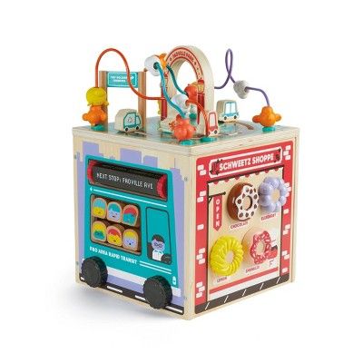 FAO Schwarz Busy City Wooden Activity Cube | Target