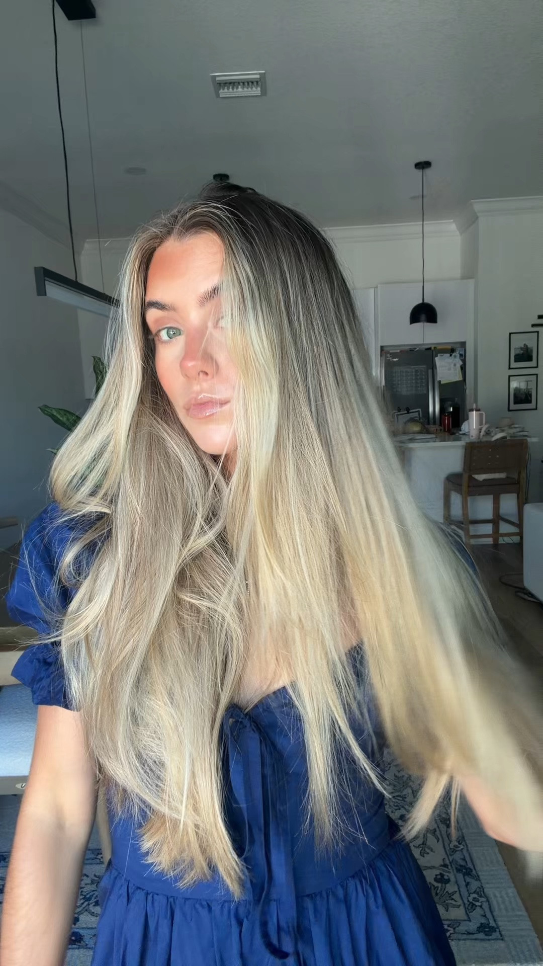 The blonde hair transformation 💅