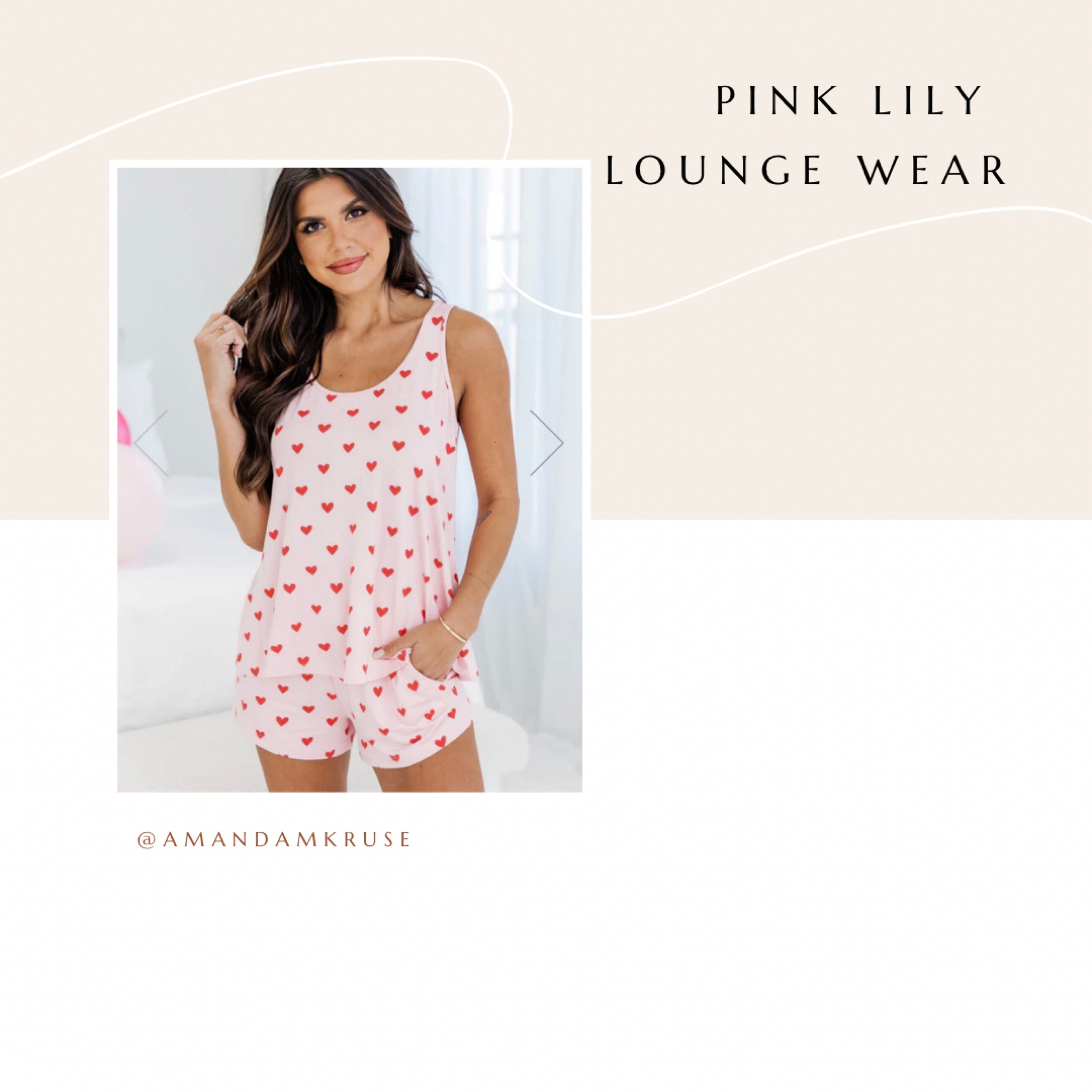 Loungewear.
Lounge set. 
Heart pajamas.
Heart tank top.

#LTKunder50 #LTKFind
