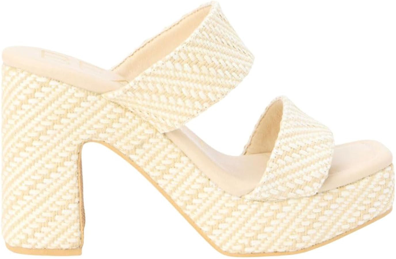 BEACH by Matisse Womens Gem Platform Block Dress Sandals High Heel 3" & Up - White | Amazon (US)
