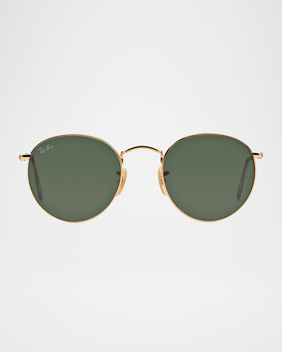 Men's Round Metal Sunglasses, Green, 53MM | Neiman Marcus