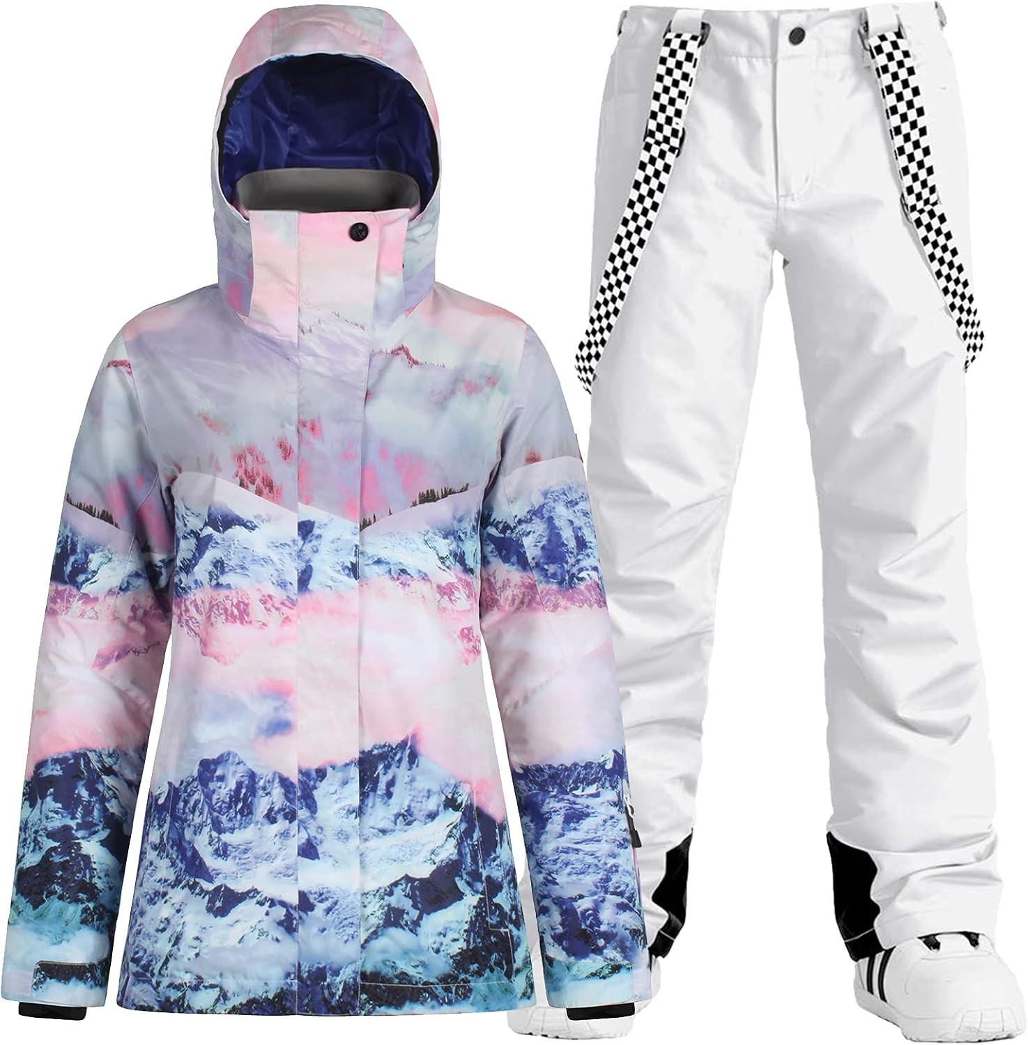 Womens Ski Suit Snow Suit Waterproof Windproof Women's Ski Jacket and Pants Snowboarding Jackets Coa | Amazon (US)