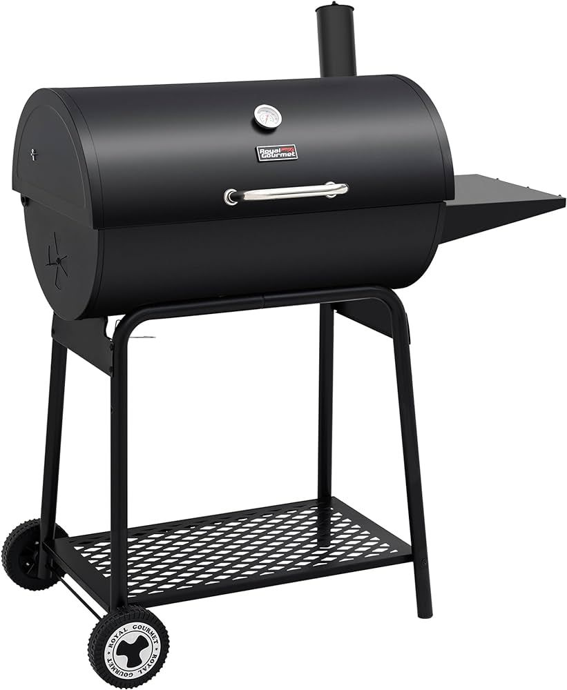 Royal Gourmet CC1830 30 Barrel Charcoal Grill with Side Table, 627 Square Inches, Outdoor Backyar... | Amazon (US)