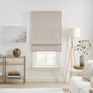 Eclipse Drew Linen Cordless Blackout Polyester Roman Shade 33 in. W x 64 in. L 22716800923 | The Home Depot