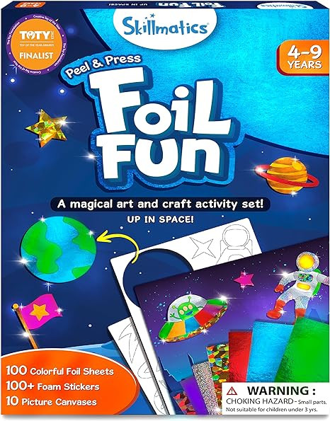 Skillmatics Art & Craft Activity - Foil Fun Space, No Mess Art for Kids, Craft Kits & Supplies, D... | Amazon (US)