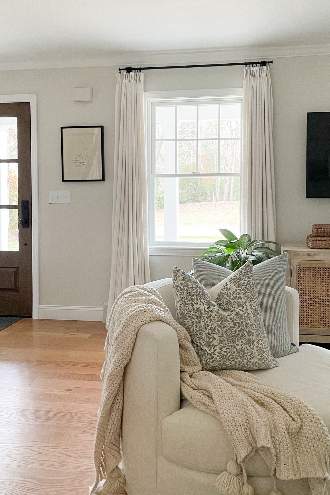 Swingle chair, throw pillows, Amazon curtains, throw blanket 

#LTKHome #LTKFindsUnder50