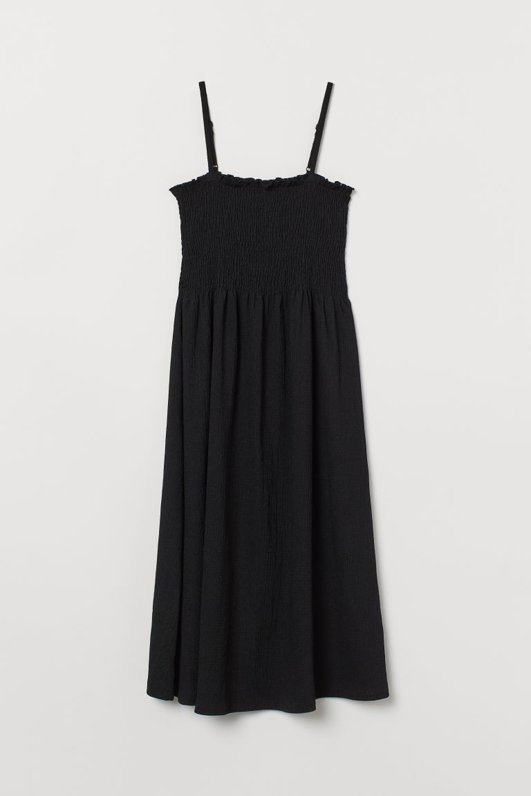 H & M - Crinkled Dress - Black | H&M (US + CA)