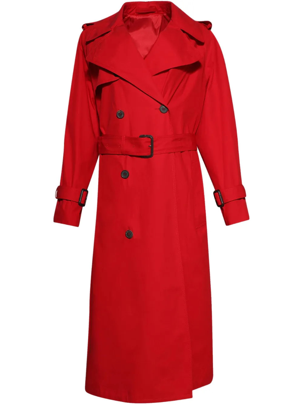 WARDROBE.NYC cotton trench coat - Red | Farfetch Global