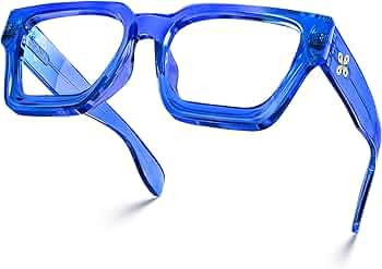 VISOONE Blue Light Blocking Glasses with TR90 Rectangle Frame and Chic Preppy Look for Women Men ... | Amazon (US)