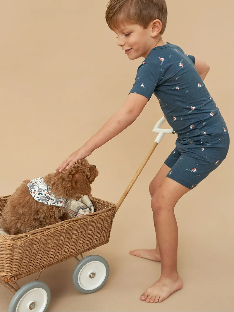 Modern Moments by Gerber Toddler Neutral Super Soft Pajama Short Set, 2-Piece, Sizes 12M-5T | Walmart (US)