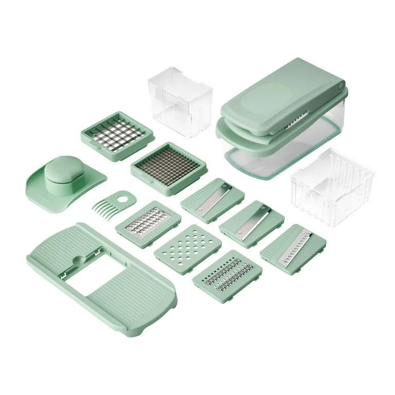 The Pioneer Woman Agatha 8-in-1 Food Slicer & Chopper, Green | Walmart (US)